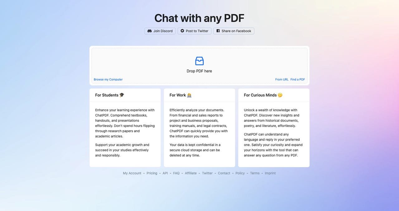 This AI chatbot can sum up any PDF and answer any question you have about it
